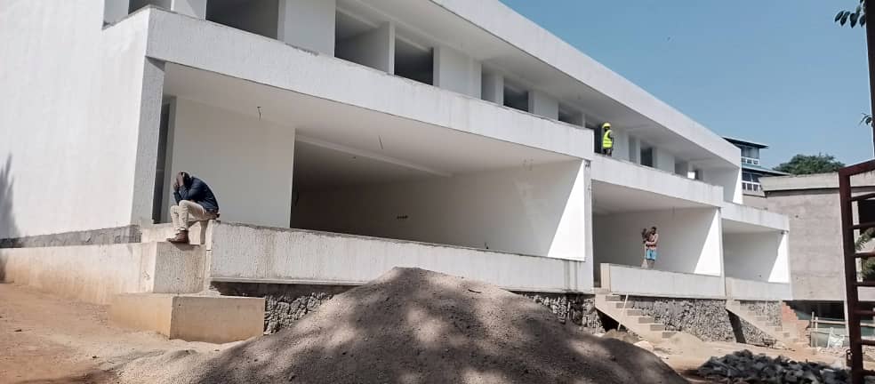 Completed commercial building exterior